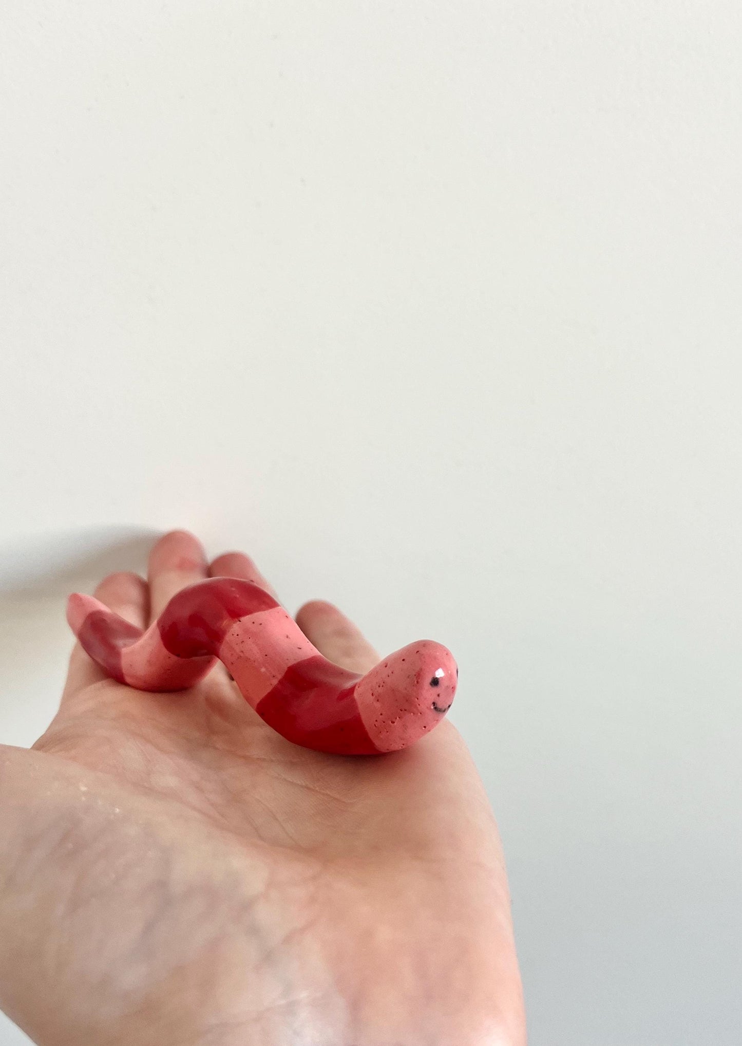 Ceramic Worm Paintbrush/Chopstick Holder