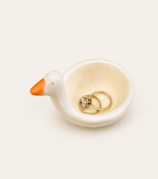 The ORIGINAL Handmade Silly Goose Ceramic Ring Dish