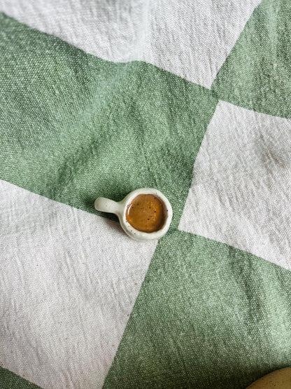 Mini Coffee Mug Handmade Ceramic Trinket