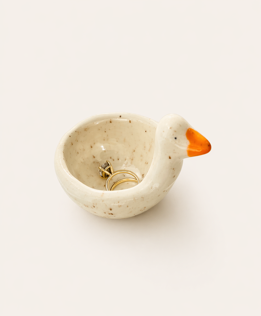 The ORIGINAL Handmade Silly Goose Ceramic Ring Dish