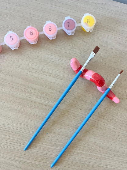 Ceramic Worm Paintbrush/Chopstick Holder