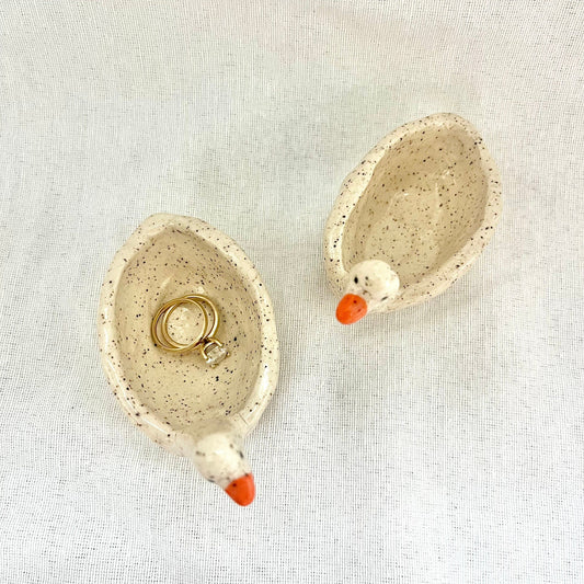 The ORIGINAL Handmade Silly Goose Ceramic Ring Dish