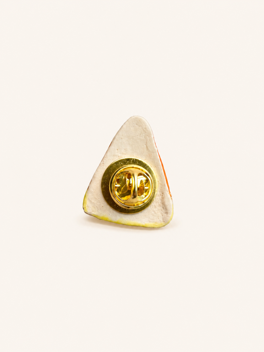 Ceramic Candy Corn Pin, Handmade Halloween Pin, Cute Fall Brooch, Autumn Lapel Pin, Spooky Season Accessory, Fall Gift