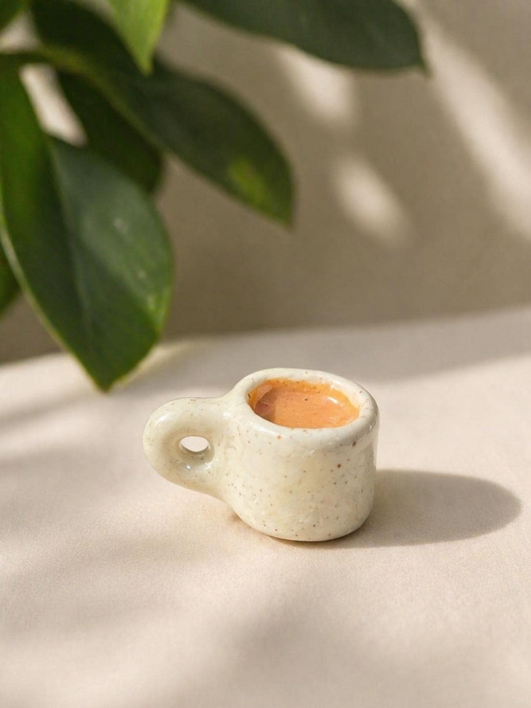Mini Coffee Mug Handmade Ceramic Trinket