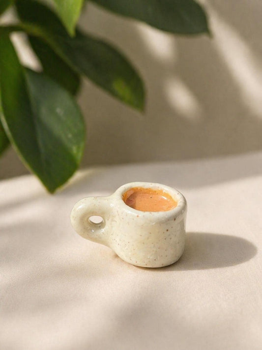 Mini Coffee Mug Handmade Ceramic Trinket