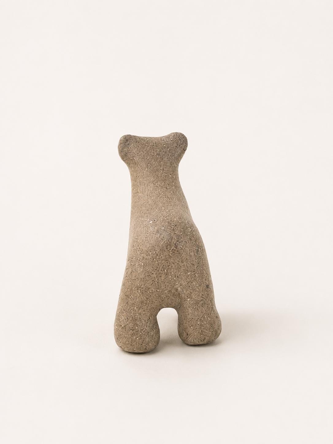 Handmade Speckled Stoneware Bear Figurine | Woodland Cabin Decor, National Park Souvenir